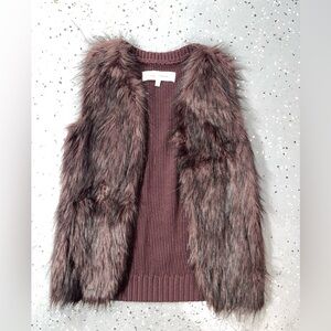 Faux fur vest